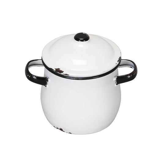 Enamel Storage Jar 17.5 x 13