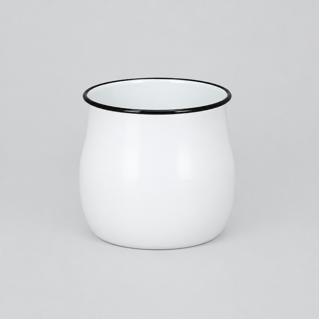 Emaille pot, 13,5 x 11,5