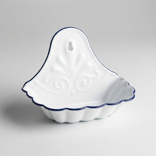 Emaille zeepbakje, 16 x 11 x 9