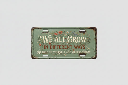Decorative sign, metal, 30 x 15