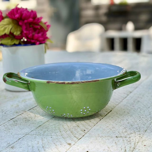 Brocante, emaille vergiet, Ø 26