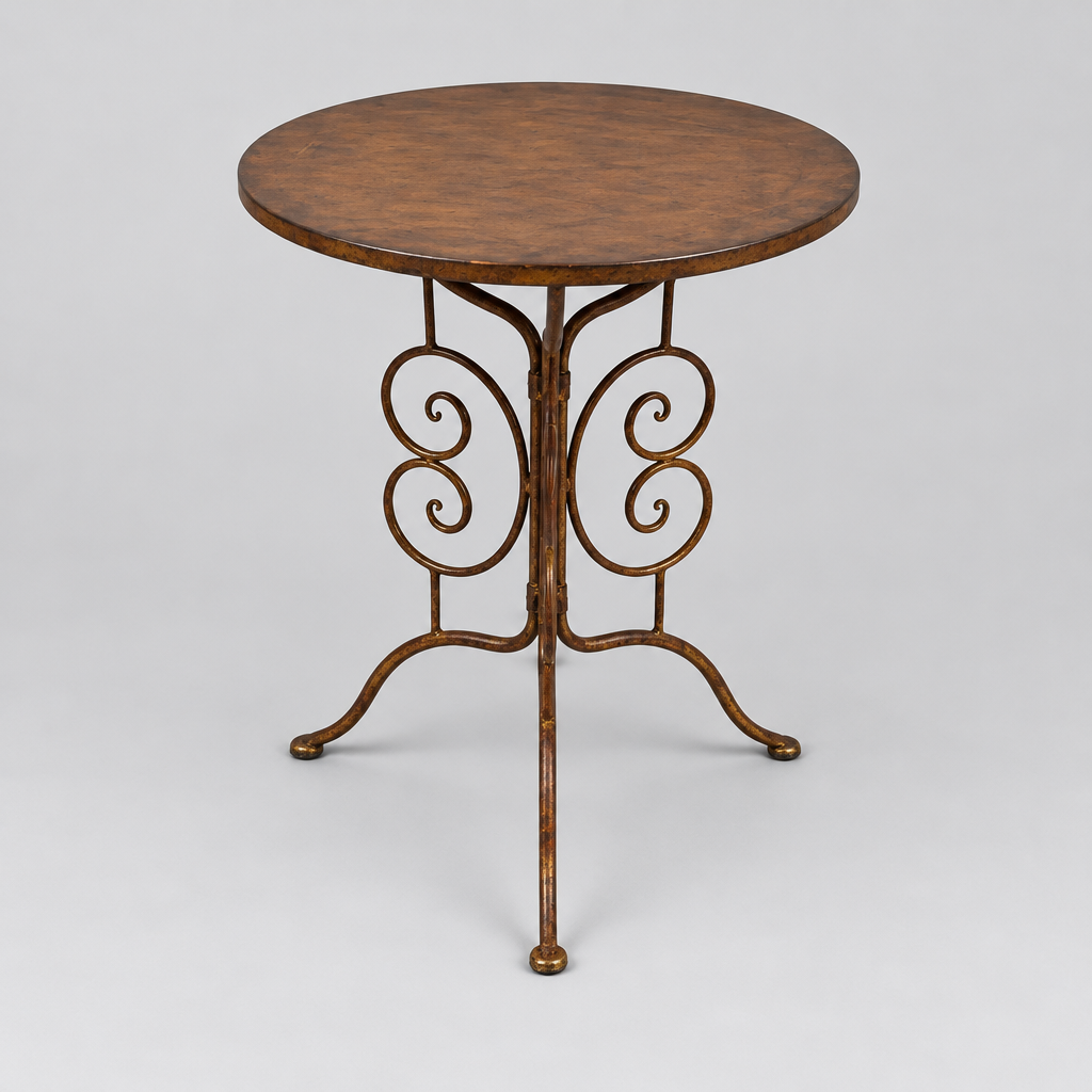 Tuintafel 60 x 72 cm, roestbruin