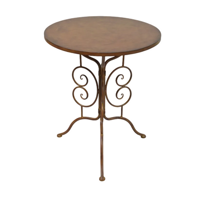 Tuintafel 60 x 72 cm, roestbruin