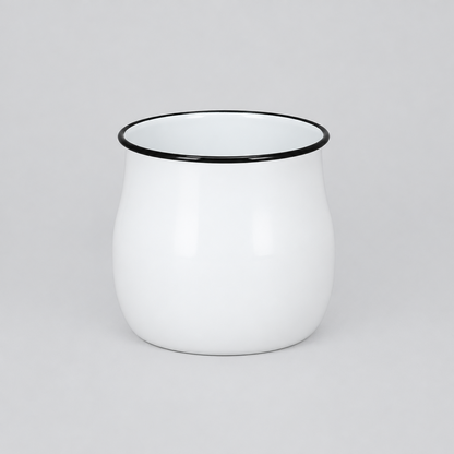 Emaille pot, 13,5 x 11,5