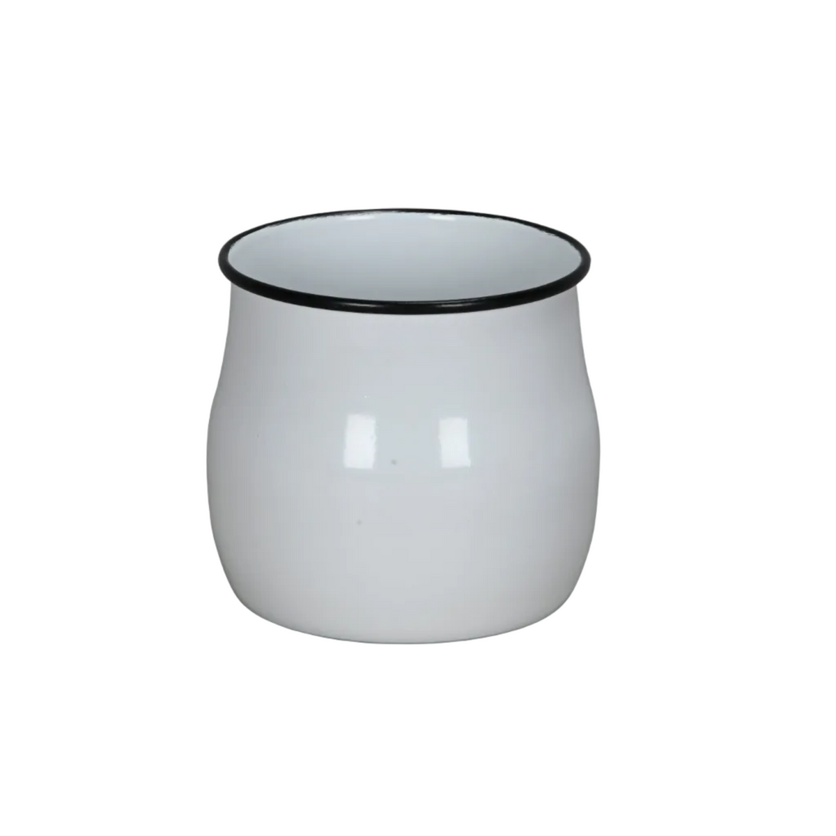 Emaille pot, 13,5 x 11,5