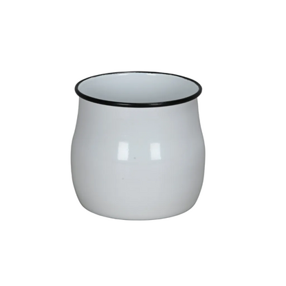 Emaille pot, 13,5 x 11,5