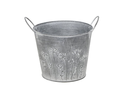 Bloempot pot ijzer, 18 x 15