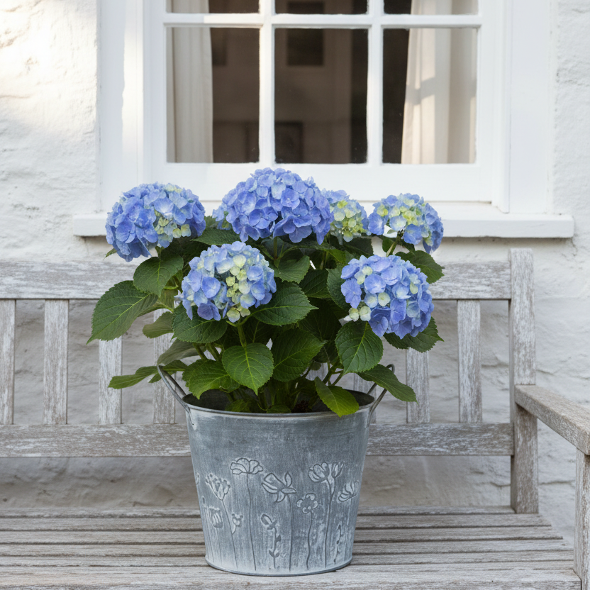 Bloempot pot ijzer, 18 x 15
