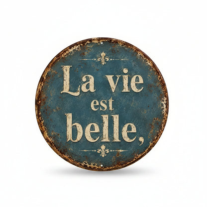 decoratiebord, metaal, 20 x 20