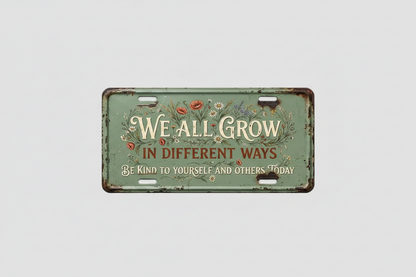 Decoratiebord, metaal, 30 x 15