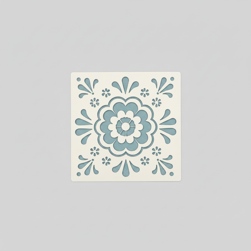 Verfsjabloon, 10 x 10