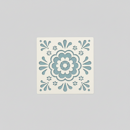 Verfsjabloon, 10 x 10