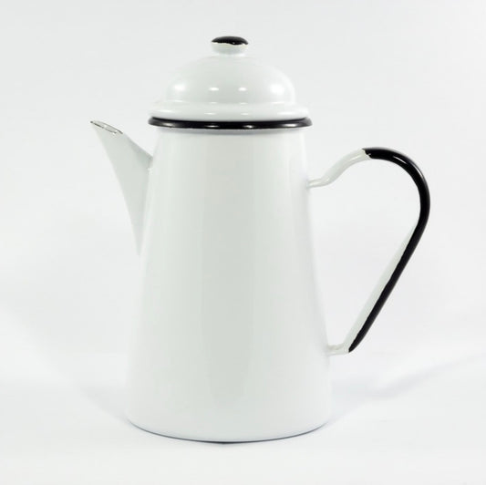 Enamel coffee pot, 1.2 litres