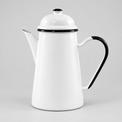Enamel coffee pot, 1.2 litres