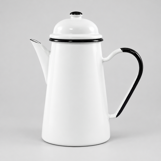 Emaille koffiekan, 1,2 liter