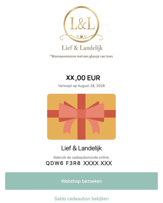 Cadeaubon digitaal