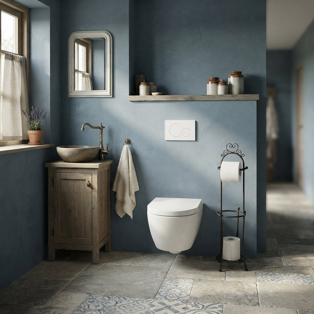 Landelijke toiletrolhouder, 22 x 70 x 18