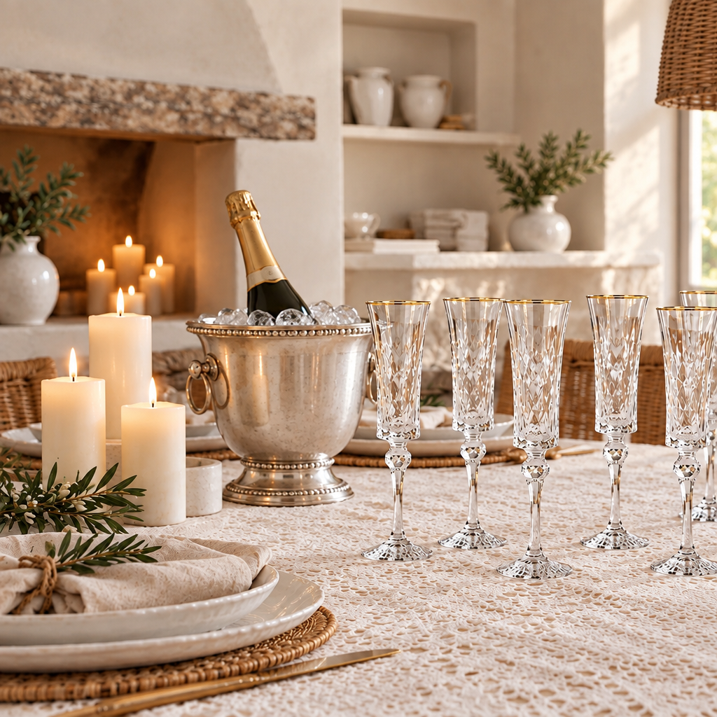 Verfijnd Champagneglas, set van 6