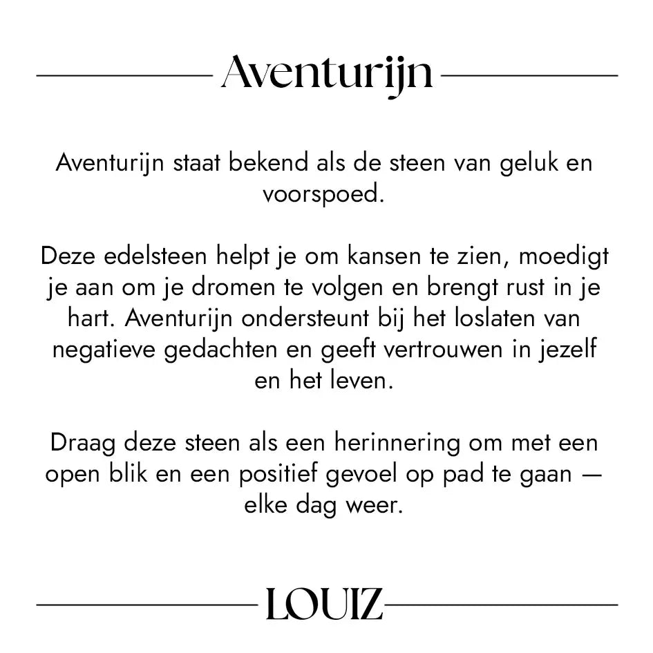 Vintage oorbellen, aventurijn