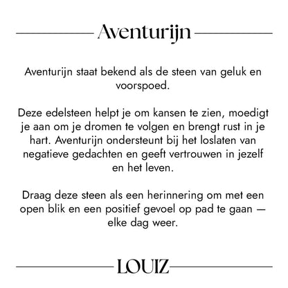 Vintage oorbellen, aventurijn