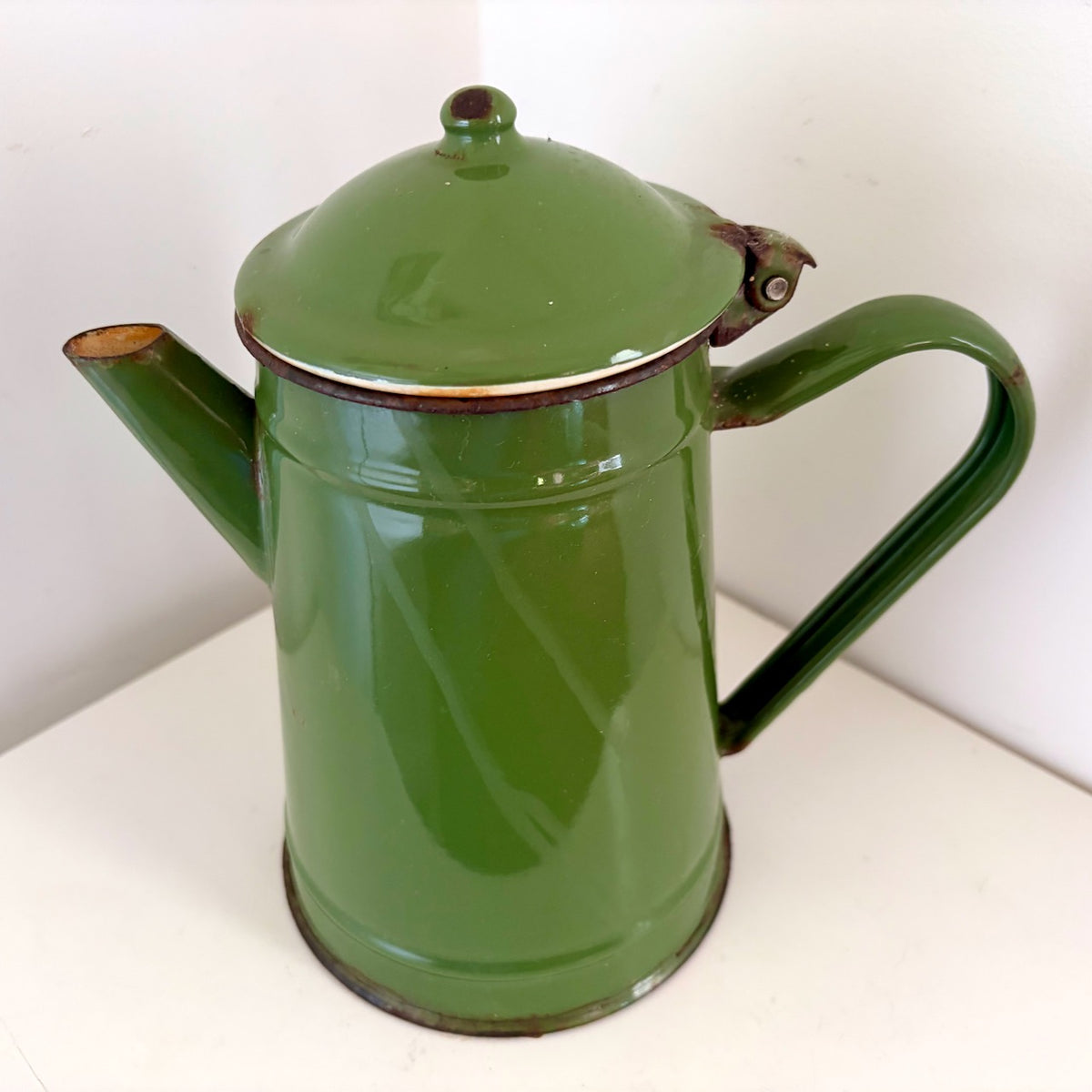 Emaille koffiekan, Ø 13 x 21