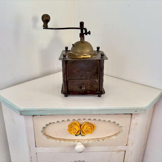 Flea market, coffee grinder, 11 x 11 x 16