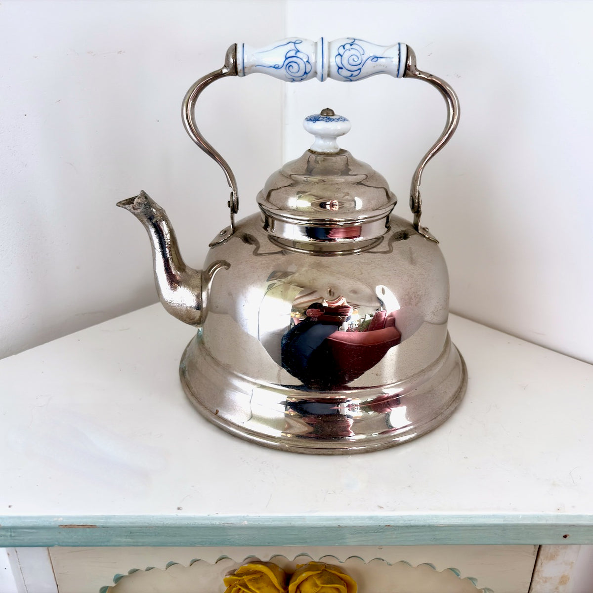 Brocante waterketel, 18 x 15