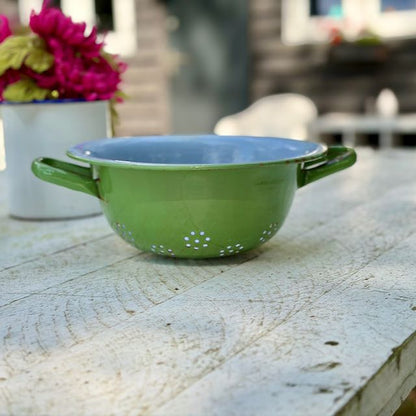Brocante, emaille vergiet, Ø 26