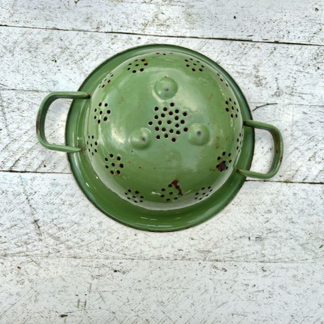 Brocante, emaille vergiet, Ø 26